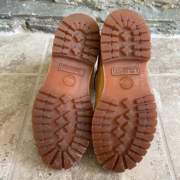 TIMBERLAND 6 Inch Waterproof Wheat Nubuck Boots 8M